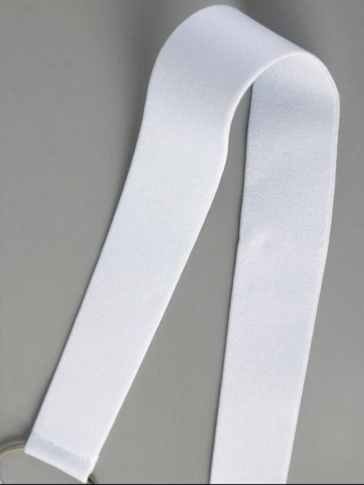 Men's Solid Color Knit Loop Ring Decoration Bodybands